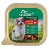 Pet Specialist Kompletné krmivo pre dospelé psy ragú s hovädzinou, pečeňou a cestovinami 150 g