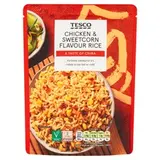 Varená dlhozrnná ryža s kukuricou, červenou paprikou, mrkvou, s kuracou príchuťou 250 g