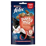 Felix Party Mix maškrty pre mačky Mixed Grill hovädzie, kura, losos 60 g