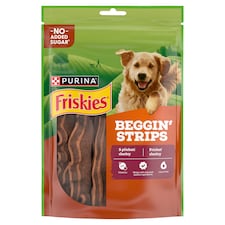 Friskies Beggin Strips maškrty pre psov slanina 120 g