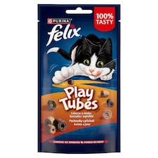 Felix Play Tubes maškrty pre mačky kura, pečeň 50 g