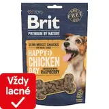 Brit Premium by Nature Polomäkká maškrta pre psov kurča obohatené o maliny 180 g
