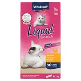 Vitakraft Liquid Snack doplnkové krmivo pre mačky od 3. mesiaca 6 x 15 g (90 g)