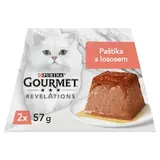 Gourmet Revelations pre mačky losos paštéta v omáčke 2 x 57 g