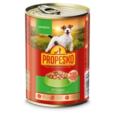 Propesko Kompletné krmivo pre dospelé psy kúsky s jahňacinou v omáčke 415 g