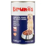 Brunos Kompletné krmivo pre dospelé psy kúsky s hovädzinou v omáčke 1240 g