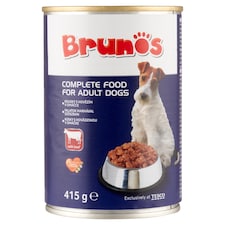 Brunos Kompletné krmivo pre dospelé psy kúsky s hovädzinou v omáčke 415 g