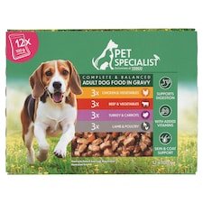 Pet Specialist Kompletné krmivo pre dospelé psy v omáčke 12 x 100 g (1200 g)