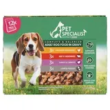 Pet Specialist Kompletné krmivo pre dospelé psy v omáčke 12 x 100 g (1200 g)