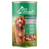 Pet Specialist Kompletné krmivo pre dospelé psy kúsky s jahňacinou a kuracinou v omáčke 1240 g
