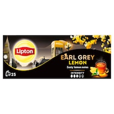 Lipton Earl Grey Lemon čierny aromatizovaný čaj 25 vrecúšok 50 g