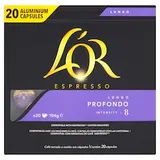 L'OR Espresso Profondo Int. 8 - 20 hliníkových kapsúl kompatibilných s kávovarmi Nespresso® disc.