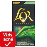 L'OR Espresso Brazil pražená mletá káva 10 kapsúl 52 g