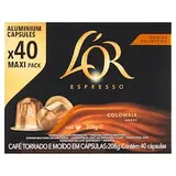 L'OR Espresso Colombia Andes pražená mletá káva 40 kapsúl 208 g