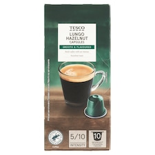 Lungo aromatizovaná pražená mletá káva v kapsulách s lieskovoorieškovou arómou 10 ks 54 g