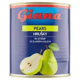 Giana Hrušky lúpané polené v sladkom náleve 820 g