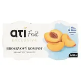 Ati Fruit Exclusive broskyňový kompót 2 x 120 g (240 g)