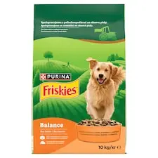 Friskies Balance granule pre psov kura, hovädzie, zelenina 10 kg