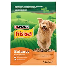 Friskies Balance granule pre psov kura, hovädzie, zelenina 3 kg