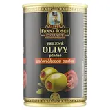 Franz Josef Kaiser Exclusive Zelené olivy plnené ančovičkovou pastou v slanom náleve 300 g