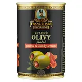 Franz Josef Kaiser Exclusive Zelené olivy plnené pastou zo šunky serrano v slanom náleve 300 g