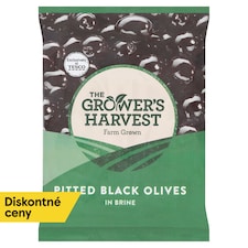 The Grower's Harvest Čierne vykôstkované olivy v slanom náleve 200 g