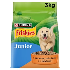 Friskies Junior granule pre šteniatka kura s mliekom, zelenina 3 kg