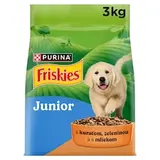 Friskies Junior granule pre šteniatka kura s mliekom, zelenina 3 kg