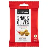 Olymp Zelené olivy vykôstkované s čili papričkou a bylinkami 70 g