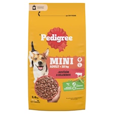 Pedigree Mini Adult <10 kg s hovädzím a zeleninou 1,4 kg