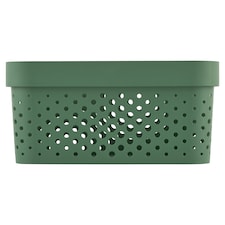 Curver Infinity box bodkovaný zelený 26 x 17,5 x 12,3 cm 4,5 l