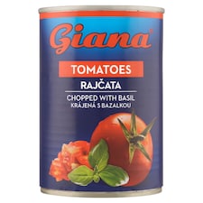 Giana Lúpané krájané paradajky s bazalkou 400 g