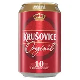 Krušovice 10° svetlé výčapné pivo plechovka 330 ml