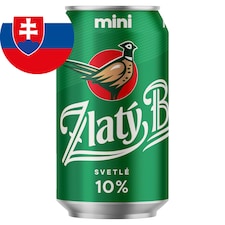 Zlatý Bažant 10% svetlé výčapné pivo plechovka 330 ml