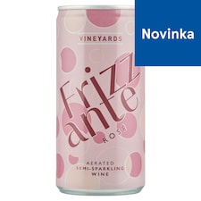 Vineyards Frizzante Rosé sýtené perlivé víno ružové 200 ml