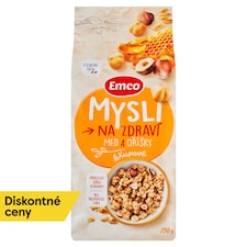 Emco Mysli na Zdraví Chrumkavé med a oriešky 750 g