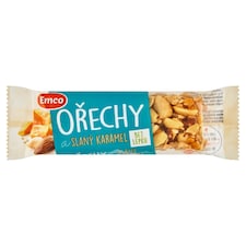 Emco Arašidová tyčinka s mandľami, karamelom a morskou soľou 35 g