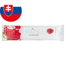 Tekmar Müsli tyčinka s jahodovou príchuťou v poleve s jogurtom 30 g