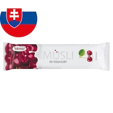 Tekmar Müsli tyčinka s višňovou príchuťou v poleve s jogurtom 30 g