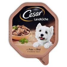 Cesar Kompletné mokré krmivo pre dospelé psy s jemným morčacím, hovädzím a bylinkami 150 g