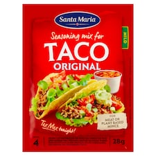 Santa Maria Taco Original Mild koreninový prípravok do plniek kukuričných placiek hrianok tacos 28 g