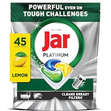 Jar Platinum Tablety Do Umývačky Riadu, Citrón,  45 Kapsúl