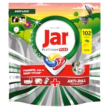 Jar Platinum Plus Tablety Do Umývačky Riadu, Citrón,  102 Kapsúl