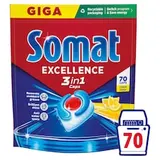 Somat Excellence 3in1 Lemon Fresh kapsuly do umývačky riadu 70 ks 1267 g