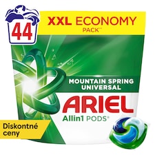 Ariel Allin1 PODS Mountain Spring Universal Tekutý Prací Prostriedok V Kapsulách, 44 Praní