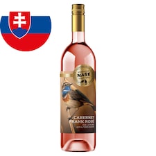 Naše Vinohrady Cabernet Franc Rosé víno polosuché 0,75 l