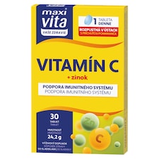 Maxi Vita Vaše Zdraví Vitamín C + zinok 30 tabliet 22,8 g