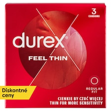 Durex Feel Thin prezervatívy 3 ks
