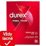 Durex Feel Thin Regular Fit prezervatívy 24 ks