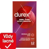 Durex Feel Thin Extra Lubricated tenké prezervatívy 12 ks